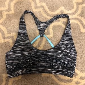 Juniors’ SO Brand Black/White/Blue Sports Bra